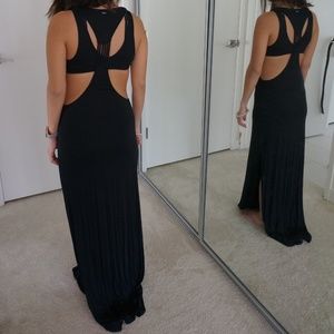 RVCA Black Maxi Cutout Dress